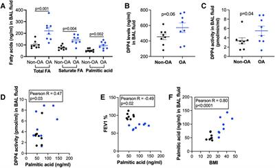 High-fat diet and palmitic acid amplify airway type 2 inflammation